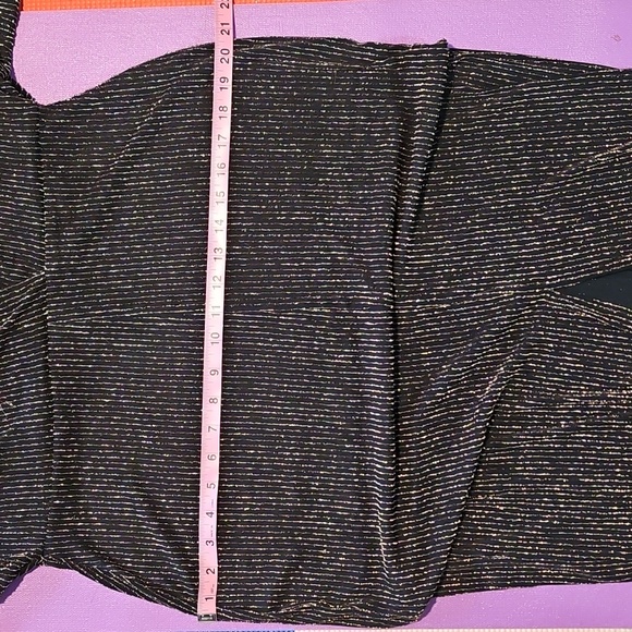 ✨️NWT~Beautiful Marina Dresses Black/Gold Metallic Maxi Dress Size 10 - Picture 16 of 16